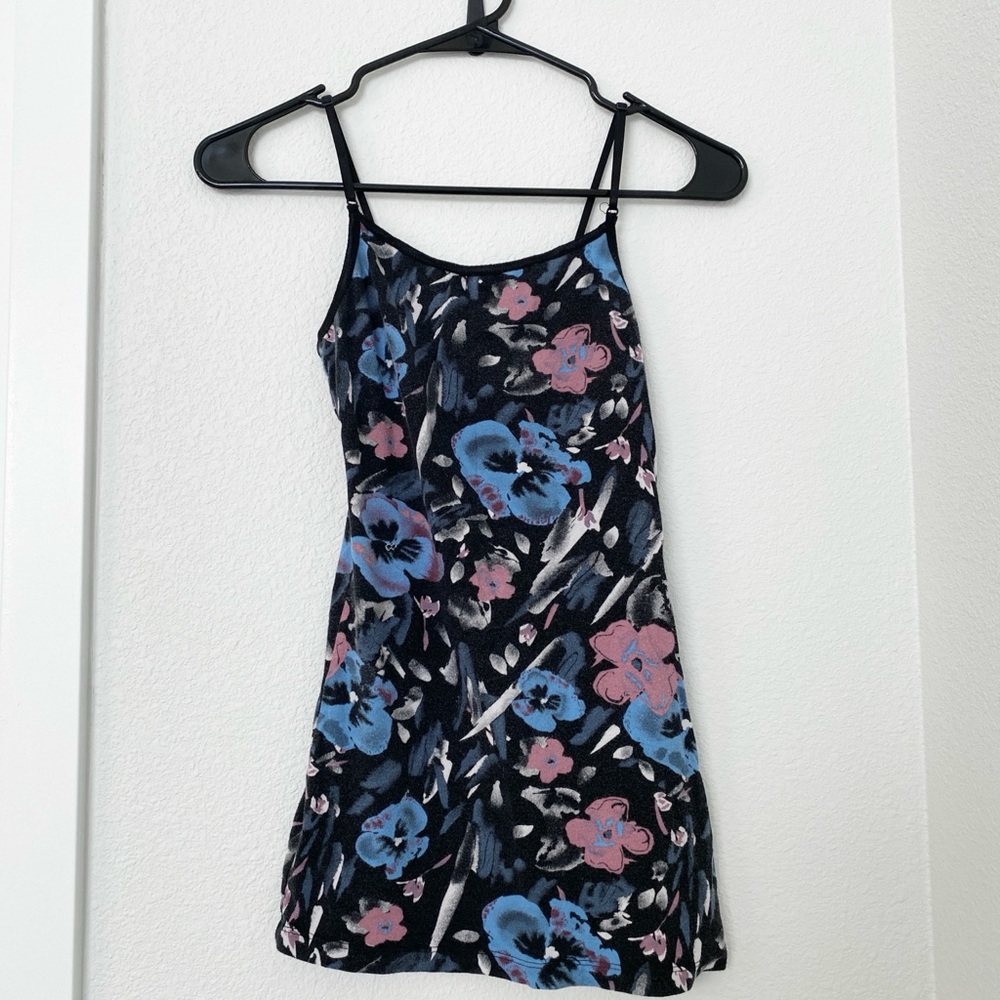Floral Spaghetti Strap Cami Top